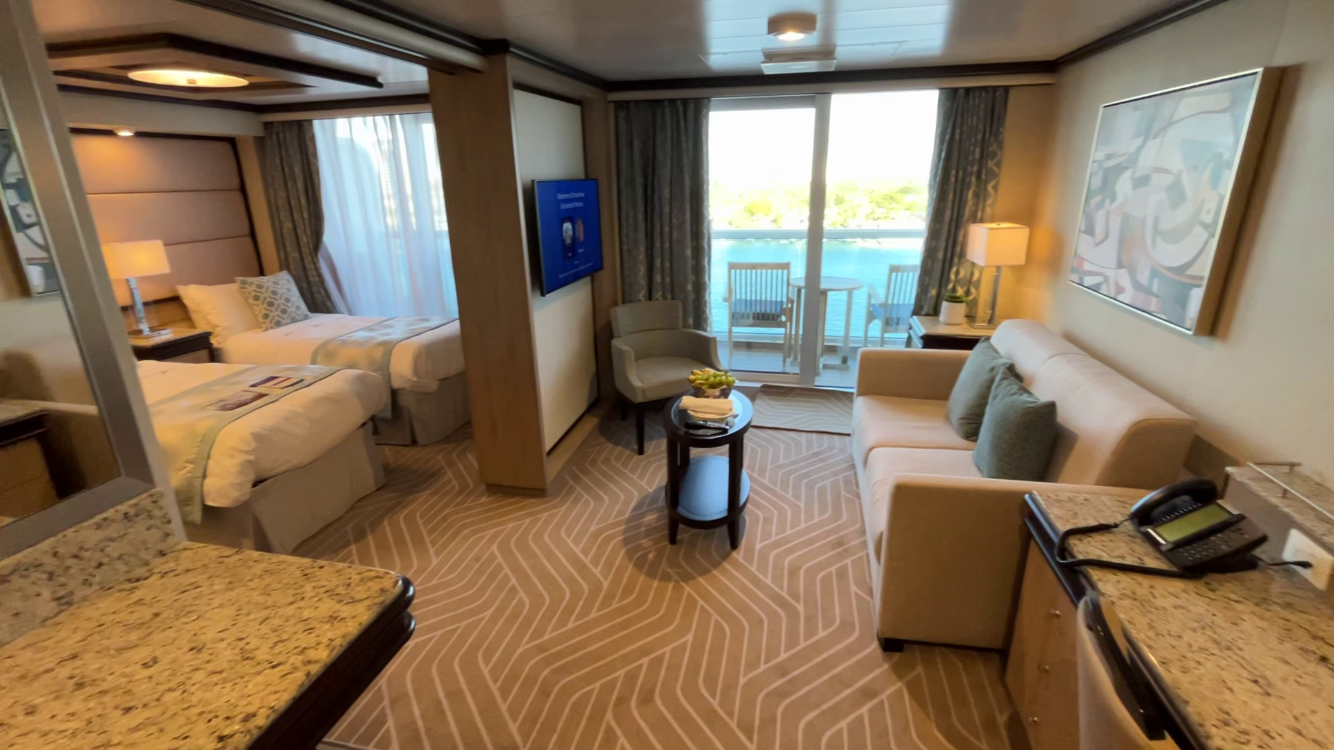 Tour of the Penthouse Suite on Enchanted Princess